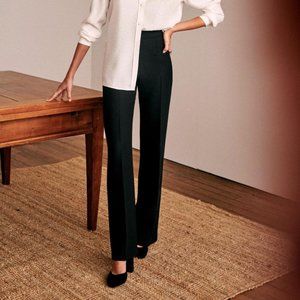 NWT. Sezane Martin Trousers, Black, Size 38 (US 6)
